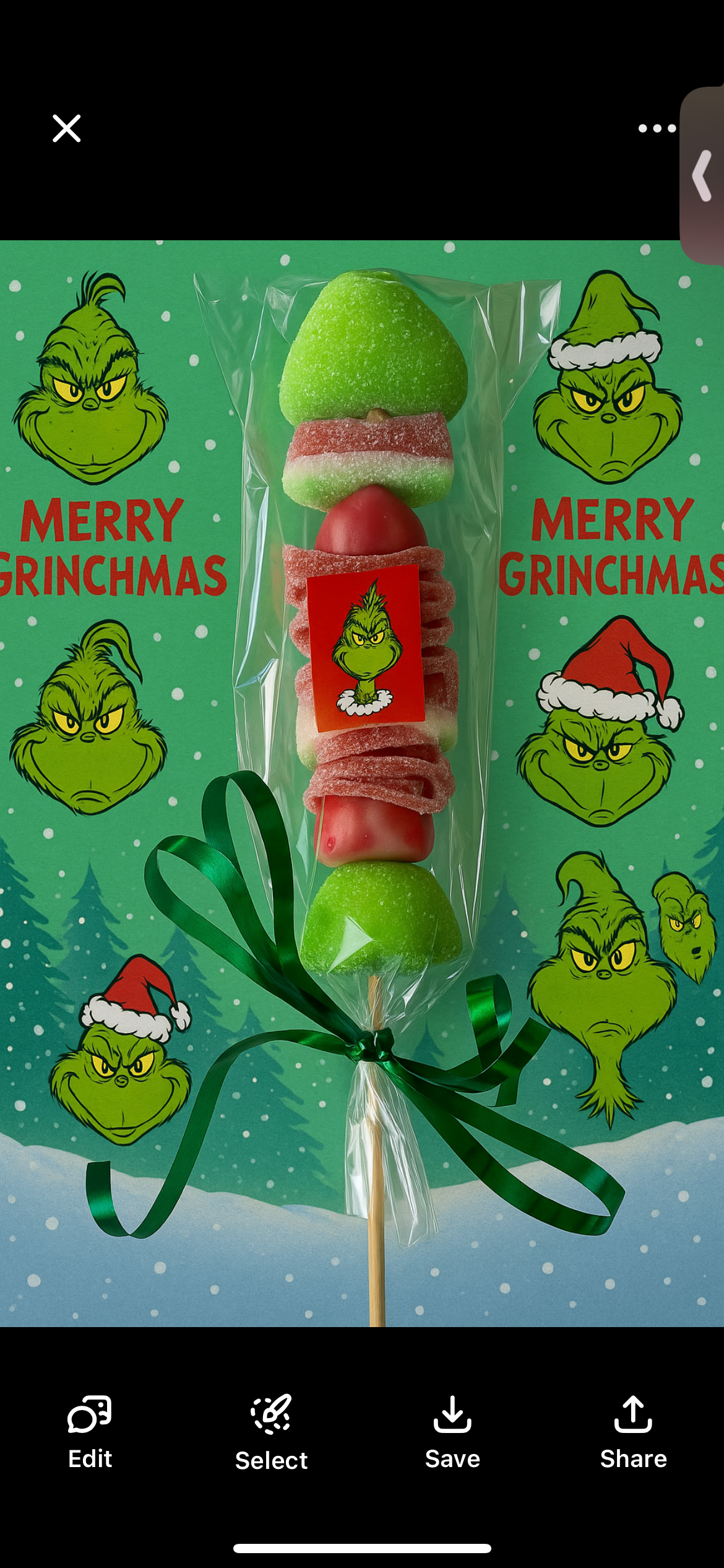 Grinch kebabs