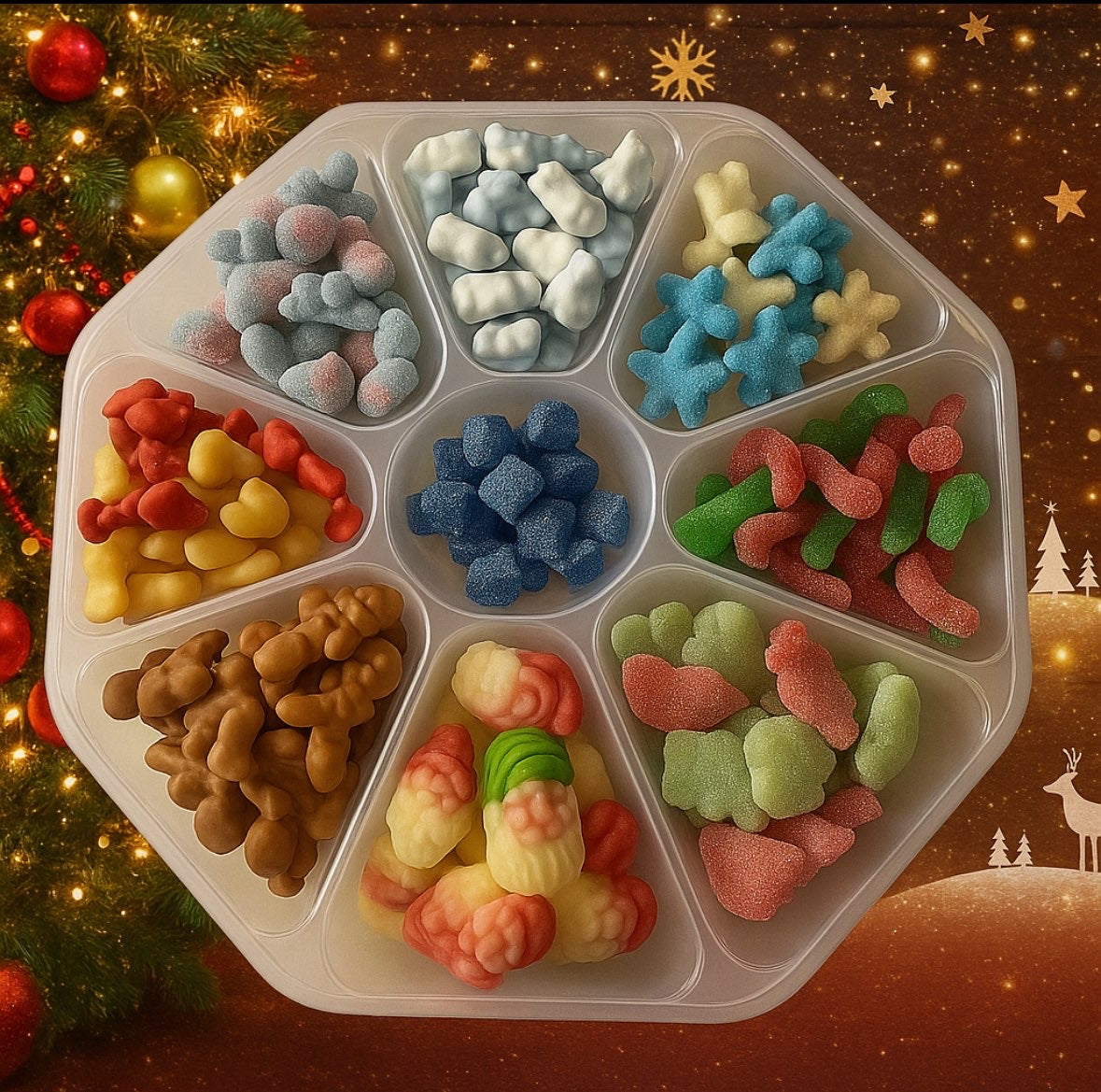 Christmas sweet platter