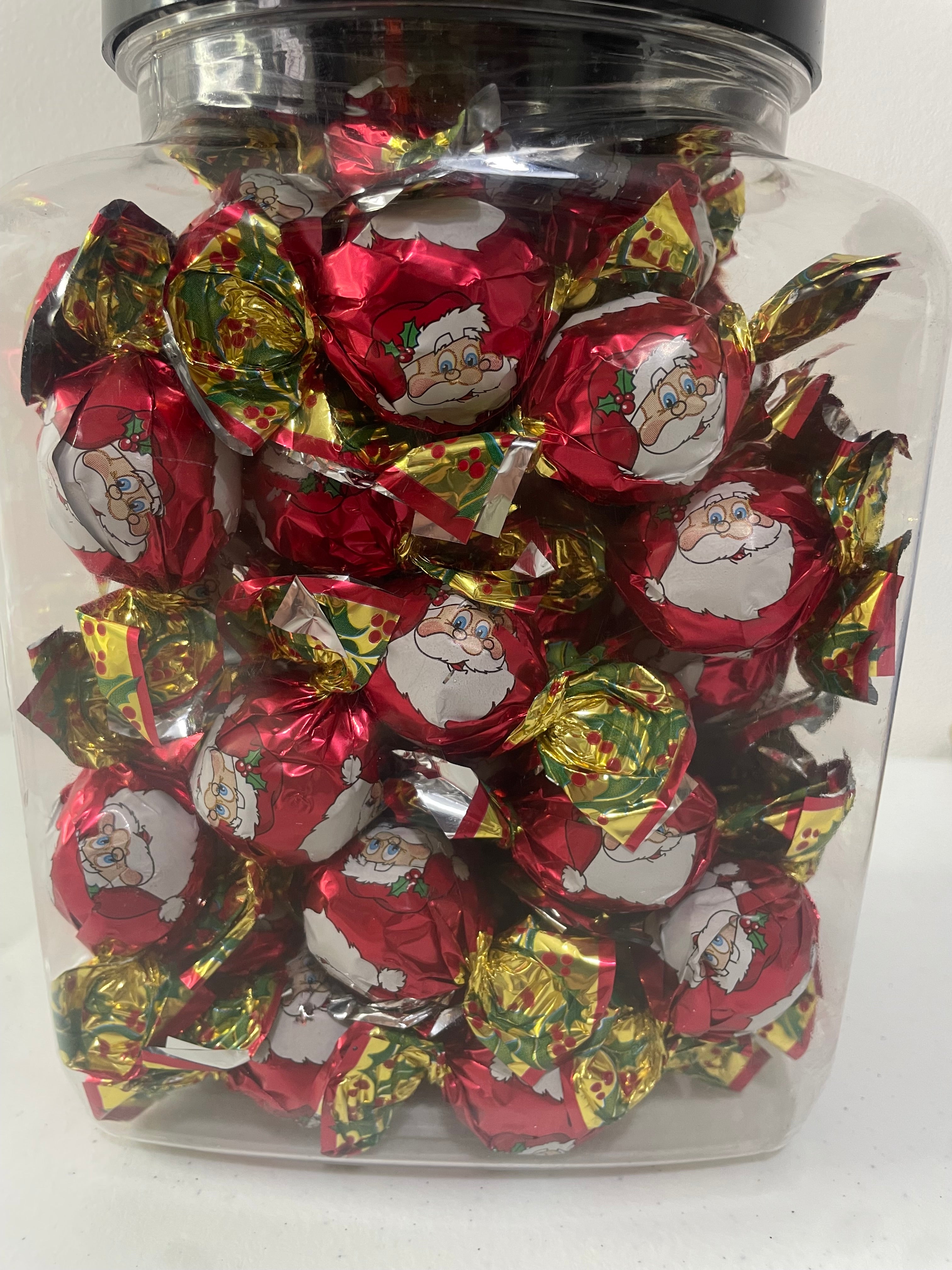 Santa chocolate kisses