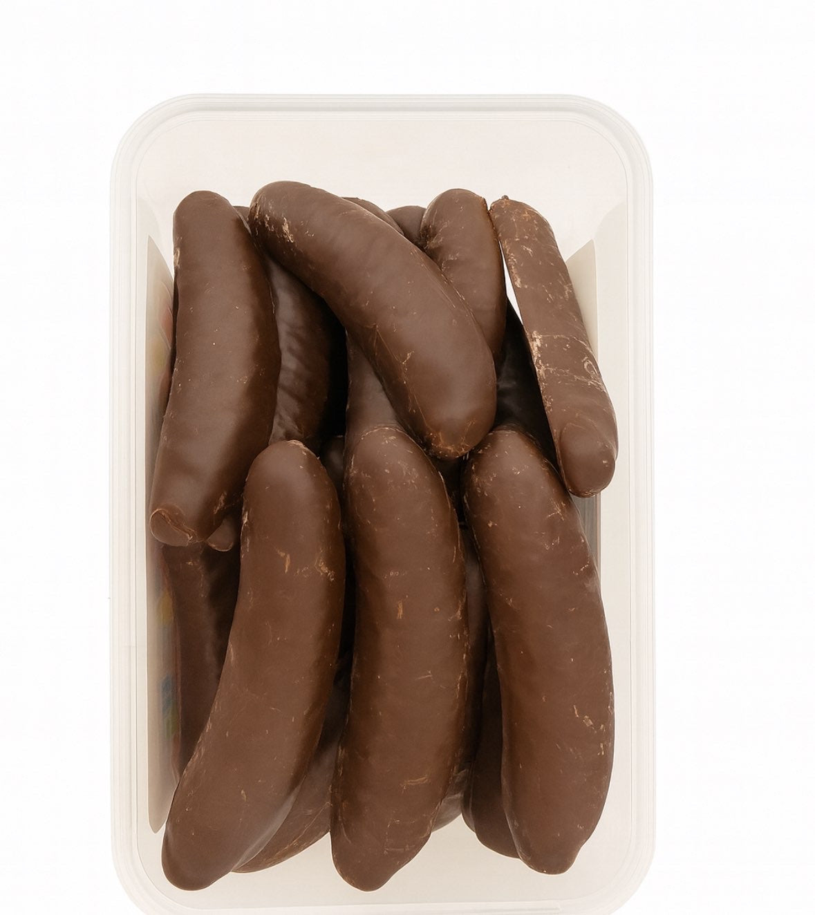 Chocolate covered foam bananas