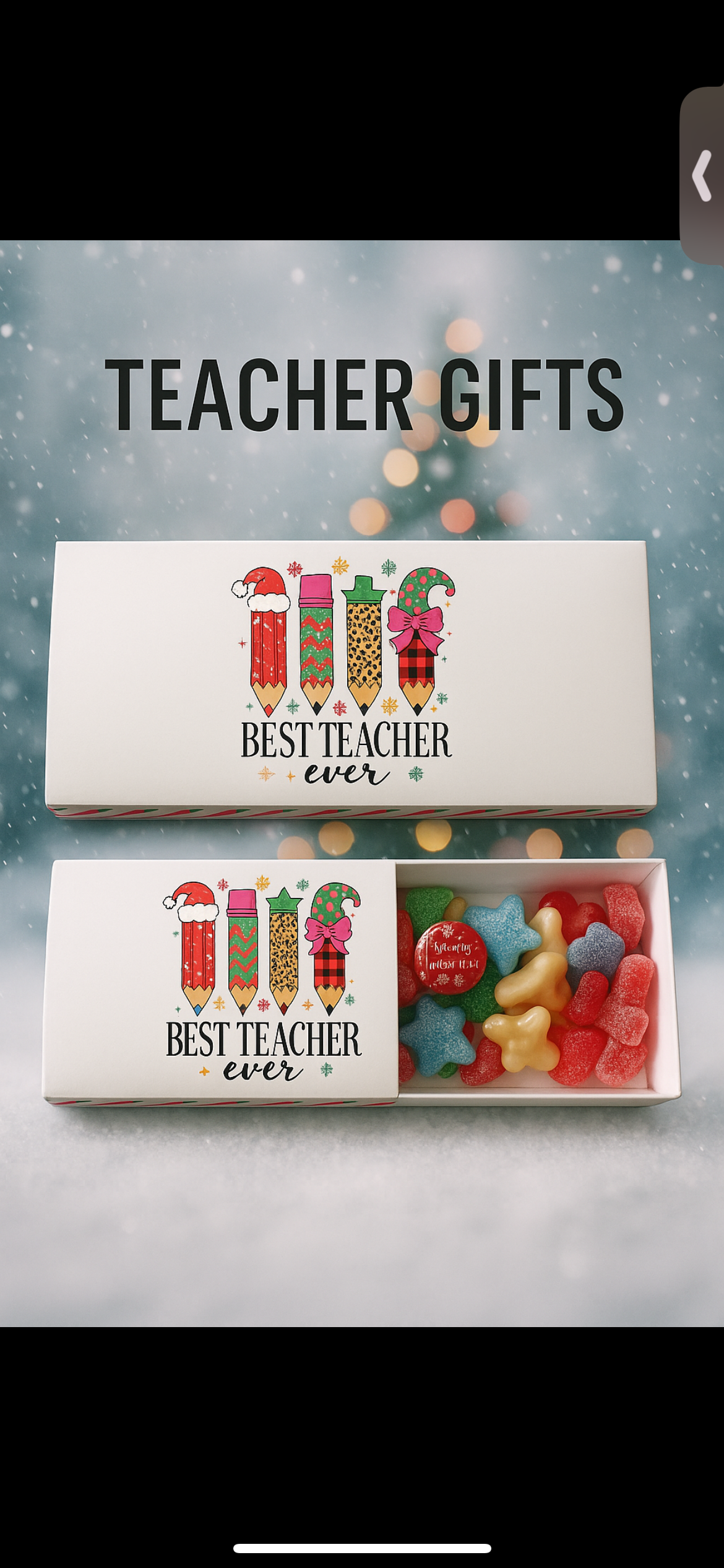 Best teacher sweet gift box