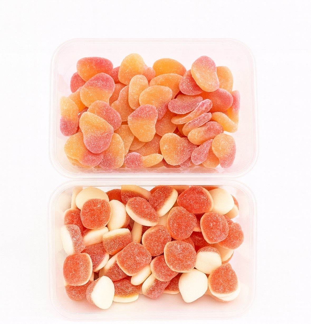 Peach flavoured sweets