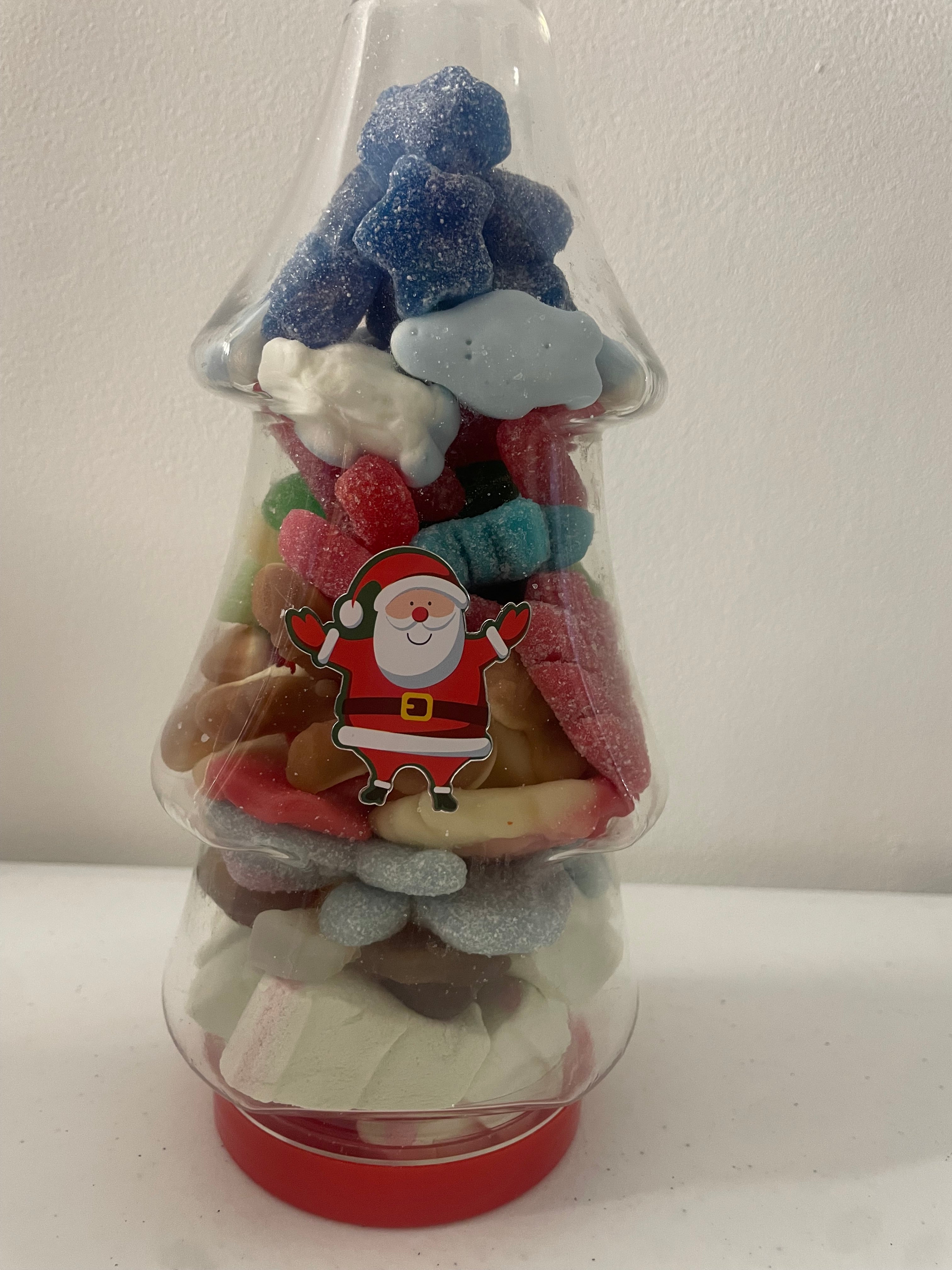 Christmas tree sweet jar