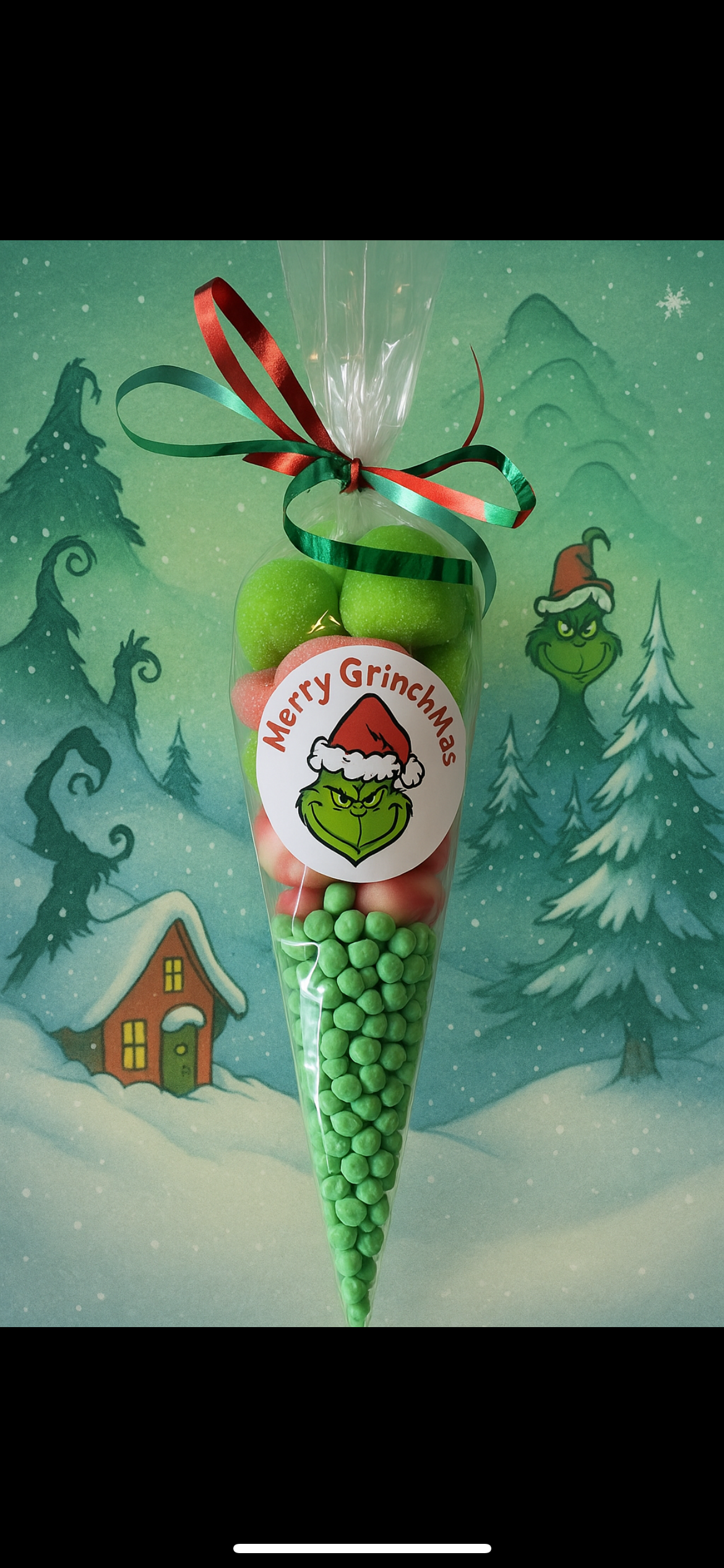 Grinch sweet cone