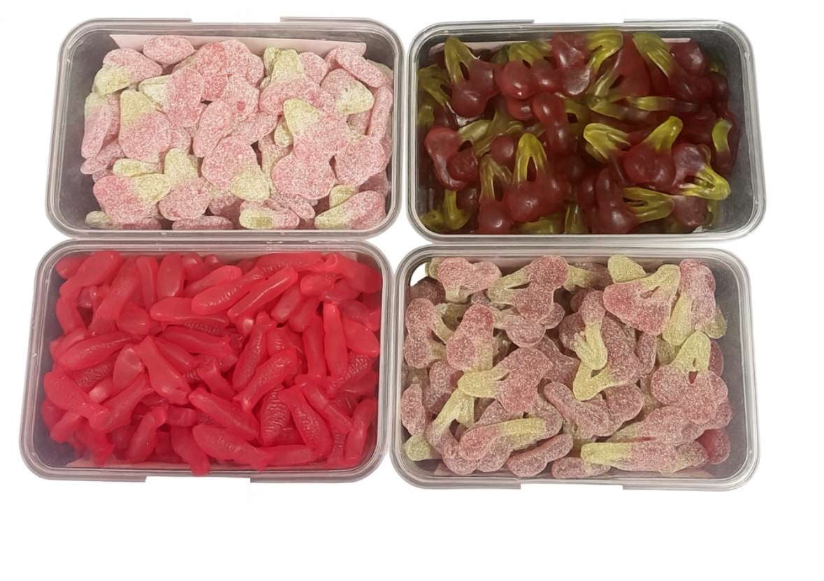 Cherry flavoured sweets